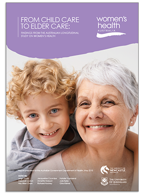 Front Cover - 2018 Major Report - From childcare to elder care - findings from the Australian Longitudinal Study on Women's Health