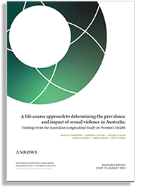 Report cover thumbnail ANROWS a lifecourse approach to determining the prevalence of sexual violence